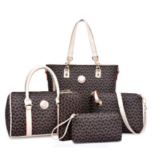 Großhandel Modedesigner 5 -teiliges Set Frauen Taschen Custom Brand Ladies Taschen Handtasche Set für Frauen